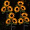 Solar Sunflower Garden Lights – 2 Pack 800mAh Waterproof Solar Stake Lights with Realistic Flower Design for Yard, Patio, Pathway, Flower Bed, Outdoor Decoration